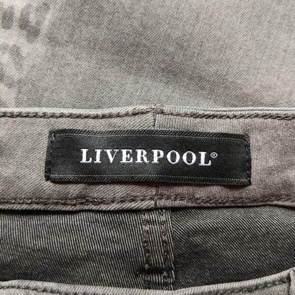 Liverpool The Ankle Skinny Grey Leopard Jeans - Picture 6 of 13